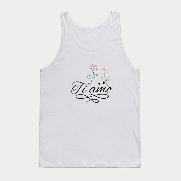 Valentine's design , I love you in Italian Tank Top by FelippaFelder